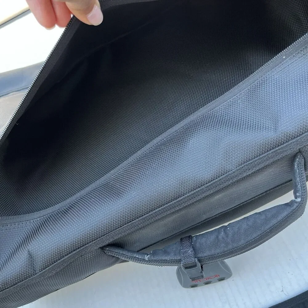Tumi Tri-Fold Carry On Travel Garment Bag Ballistic Nylon Crossbody Black 22”